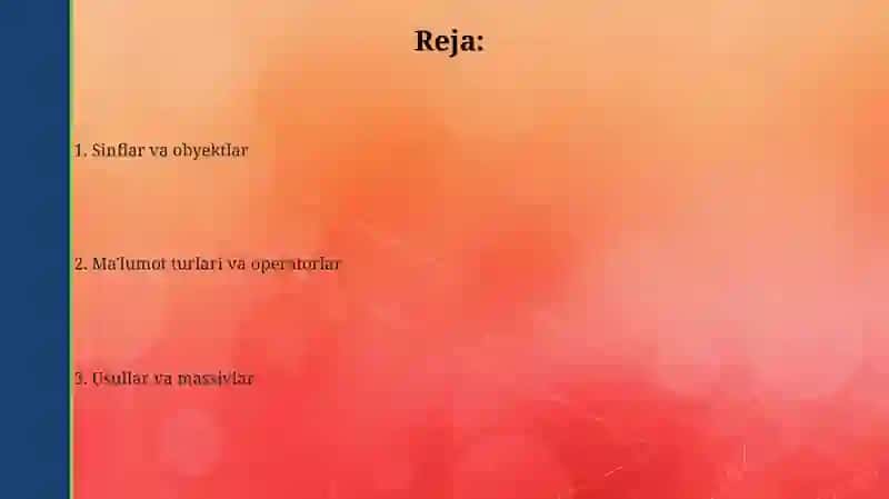 Java asoslari 2