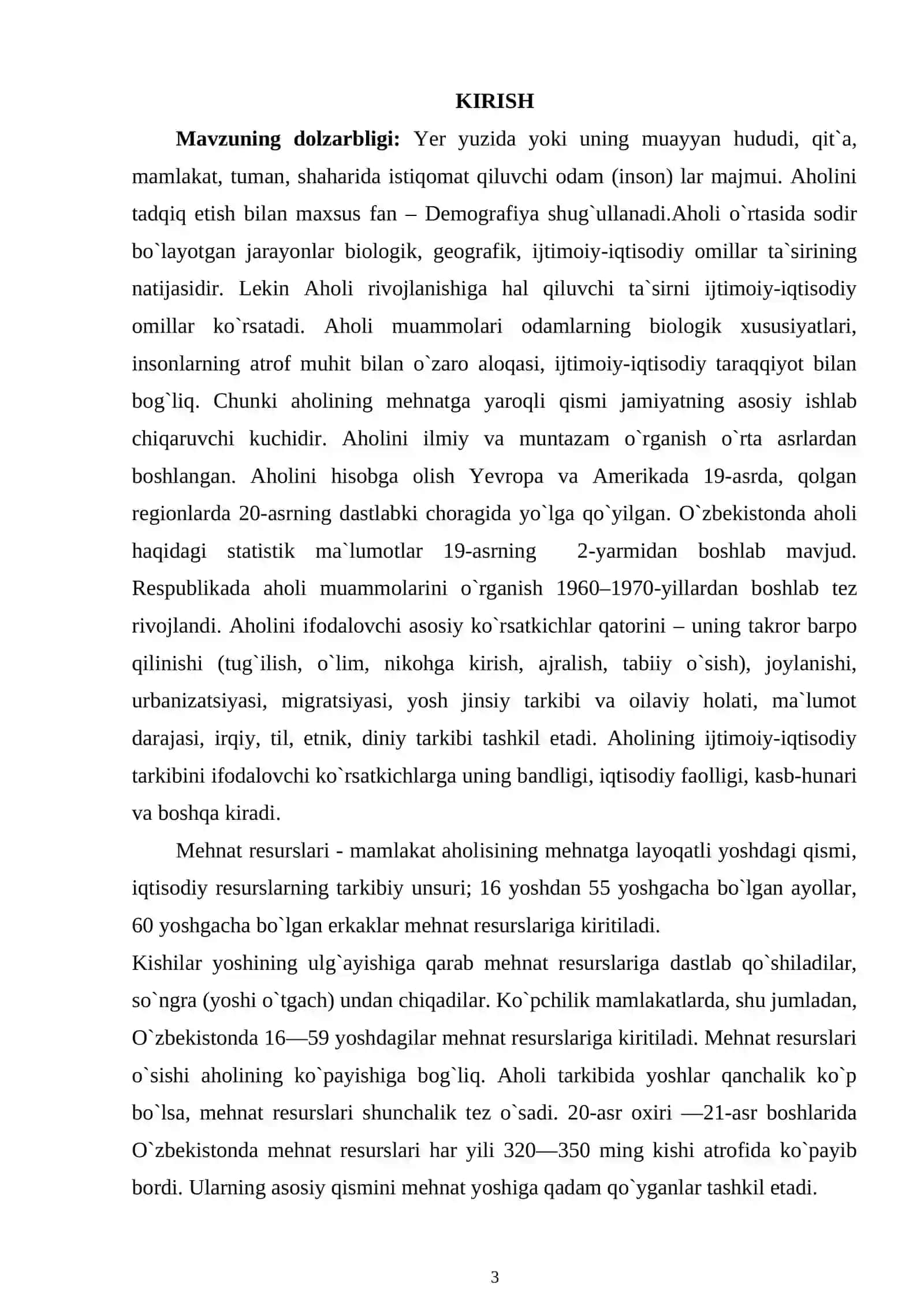 FARG`ONA VILOYATI AHOLISI VA MEHNAT RESURSLARI 2