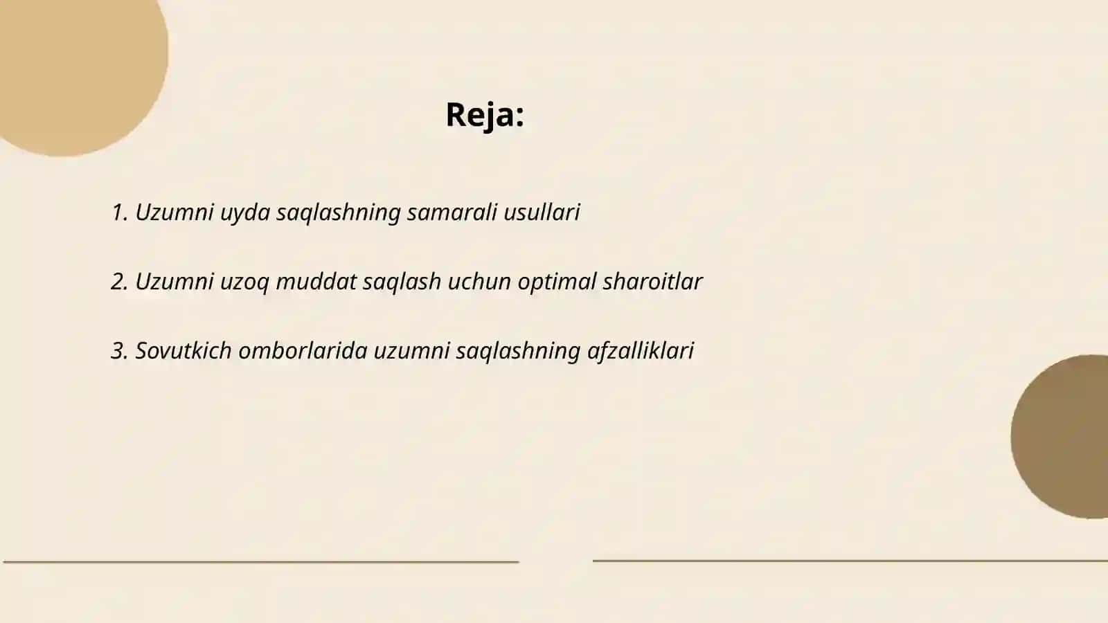 Uzumni uy va sanoat usulida sovutkichli omborlarida saqlash texnalogiyasi 2