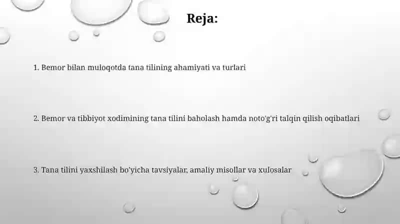 Bemor bilan muloqotda tana tilining ahamiyati va turlari 2