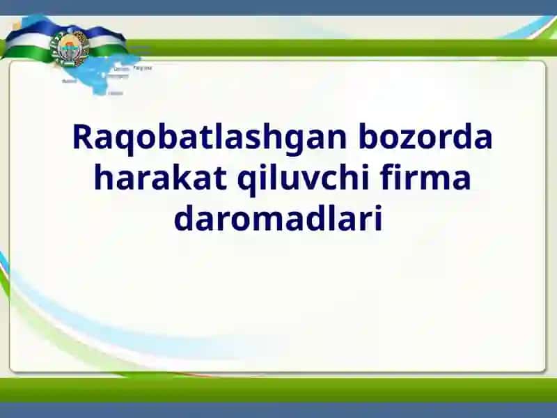 MAKROIQTISODIYOT VA MIKROIQTISODIYOT 2
