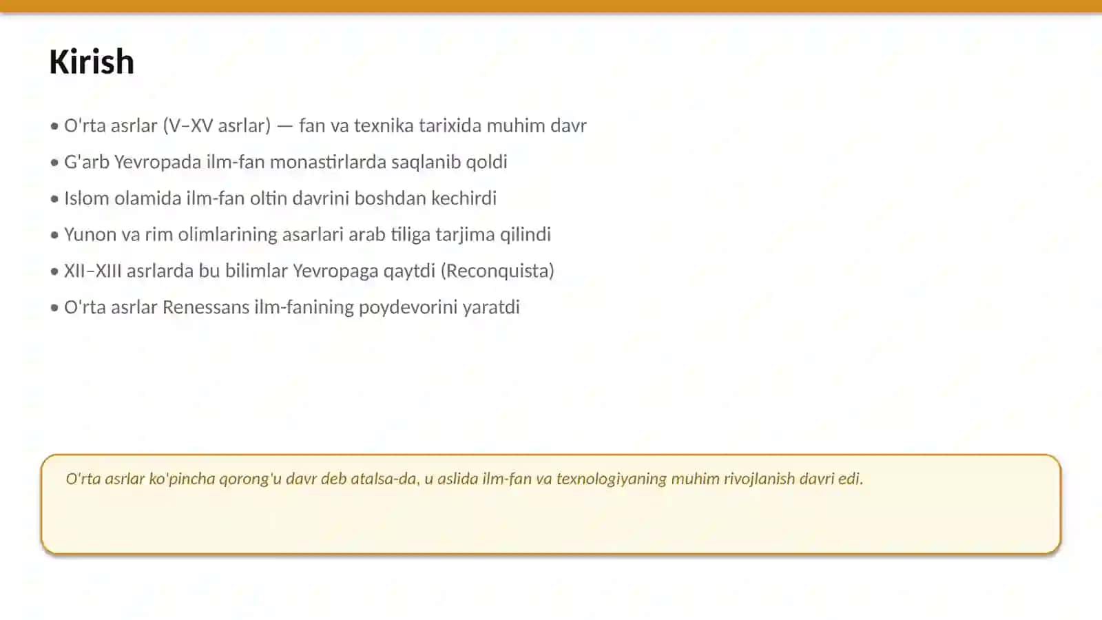 O'rta asrlarda fan va texnika 2