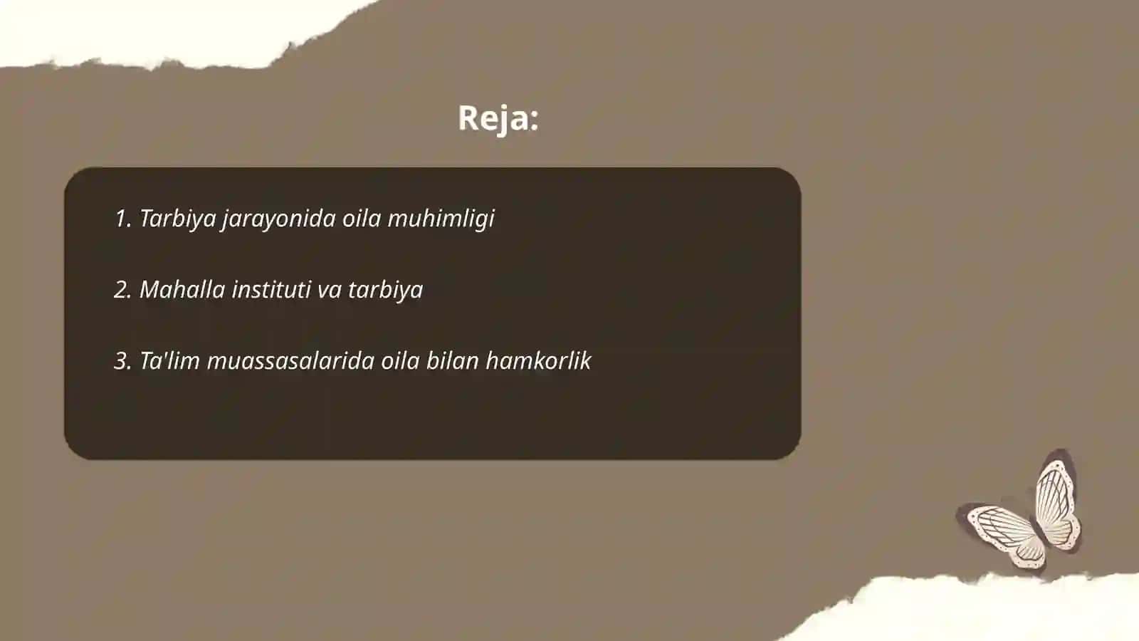 Oilani tarbiyalash 2