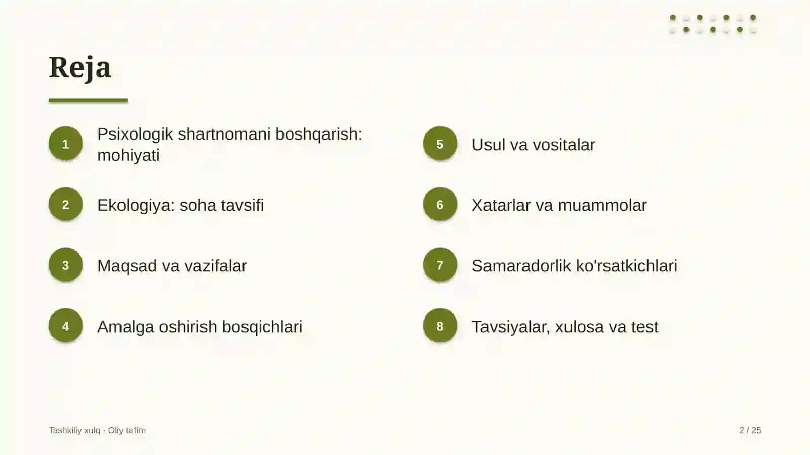 ekologiya sohasida psixologik shartnomani boshqarish 6931 2