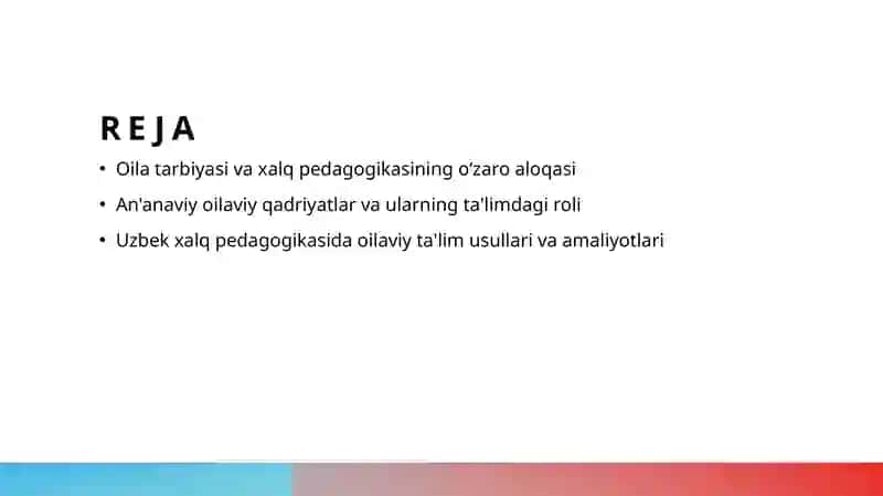Xalq pedogogikasi va oila tarbiyasi 2