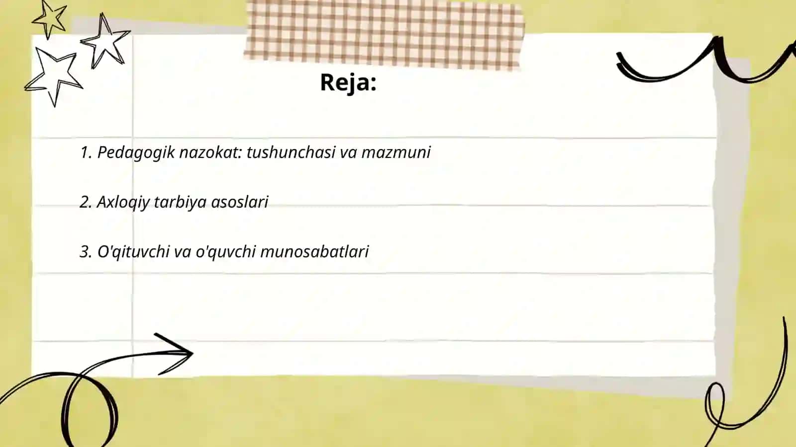 Pedagogik nazokat va odob axloq 2