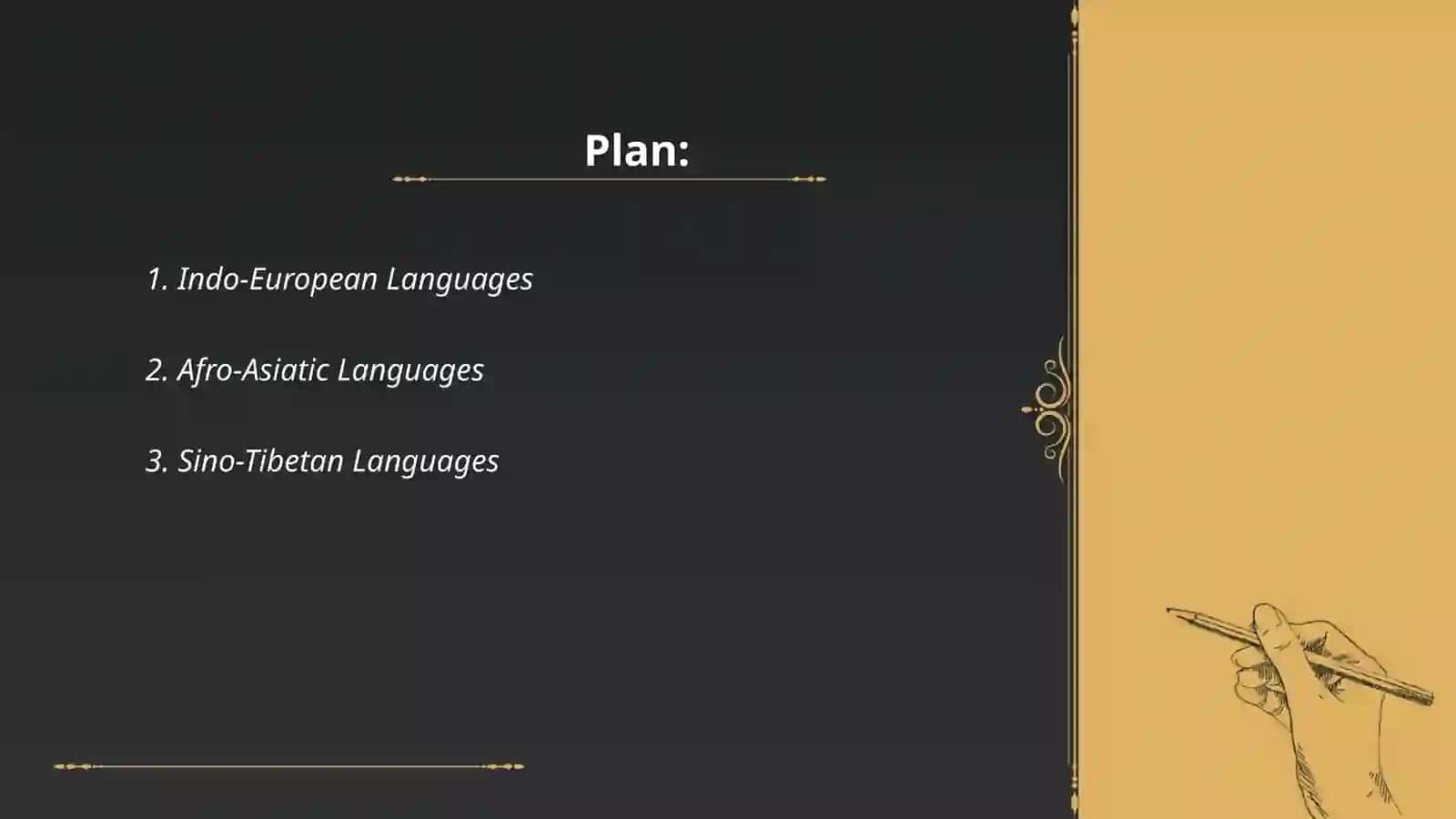Genealogical classification of languages haqida 2