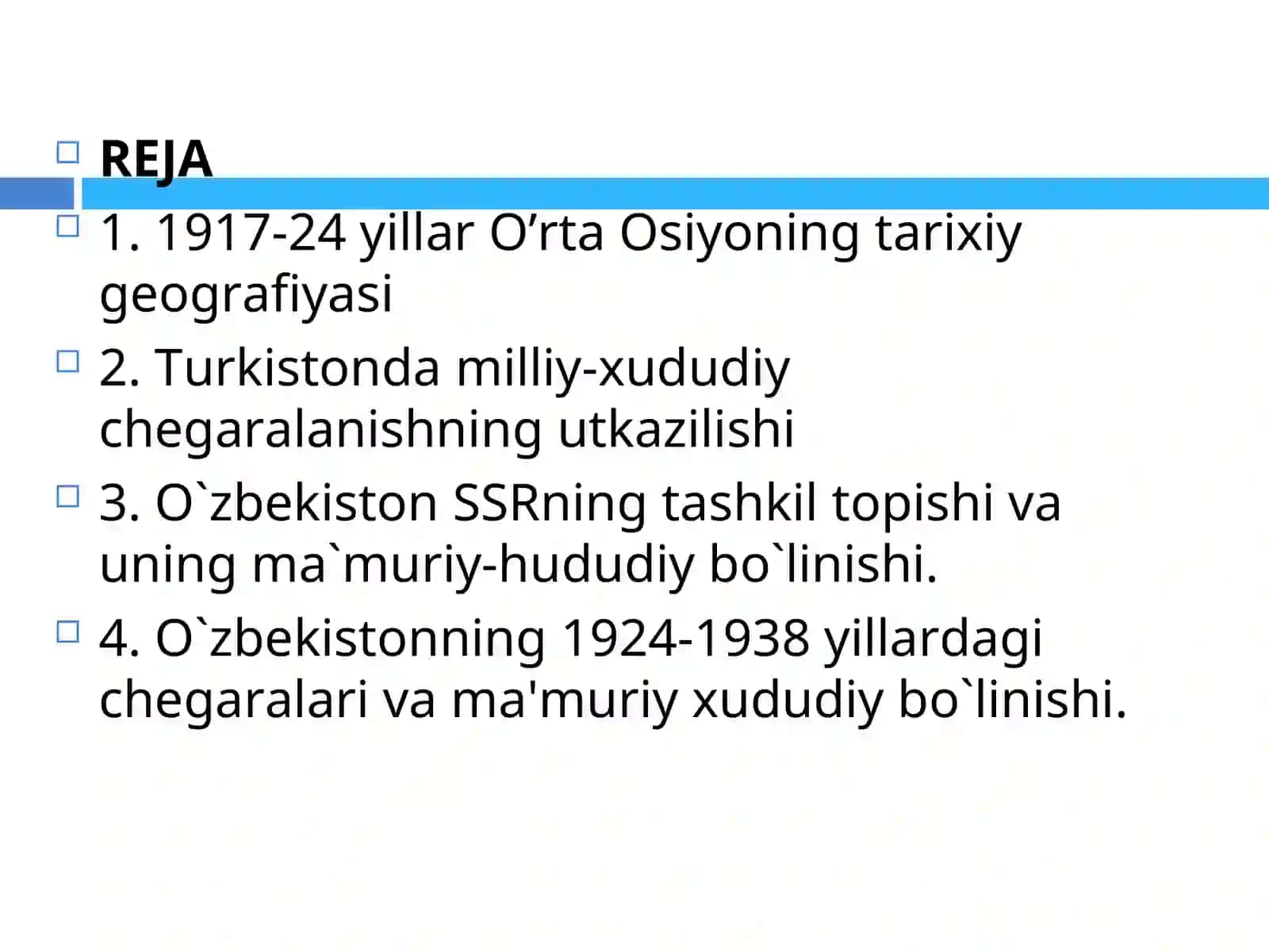 1917-1924 YILLARDA O’RTA OSIYONING TARIXIY GEOGRAFIYASI 2