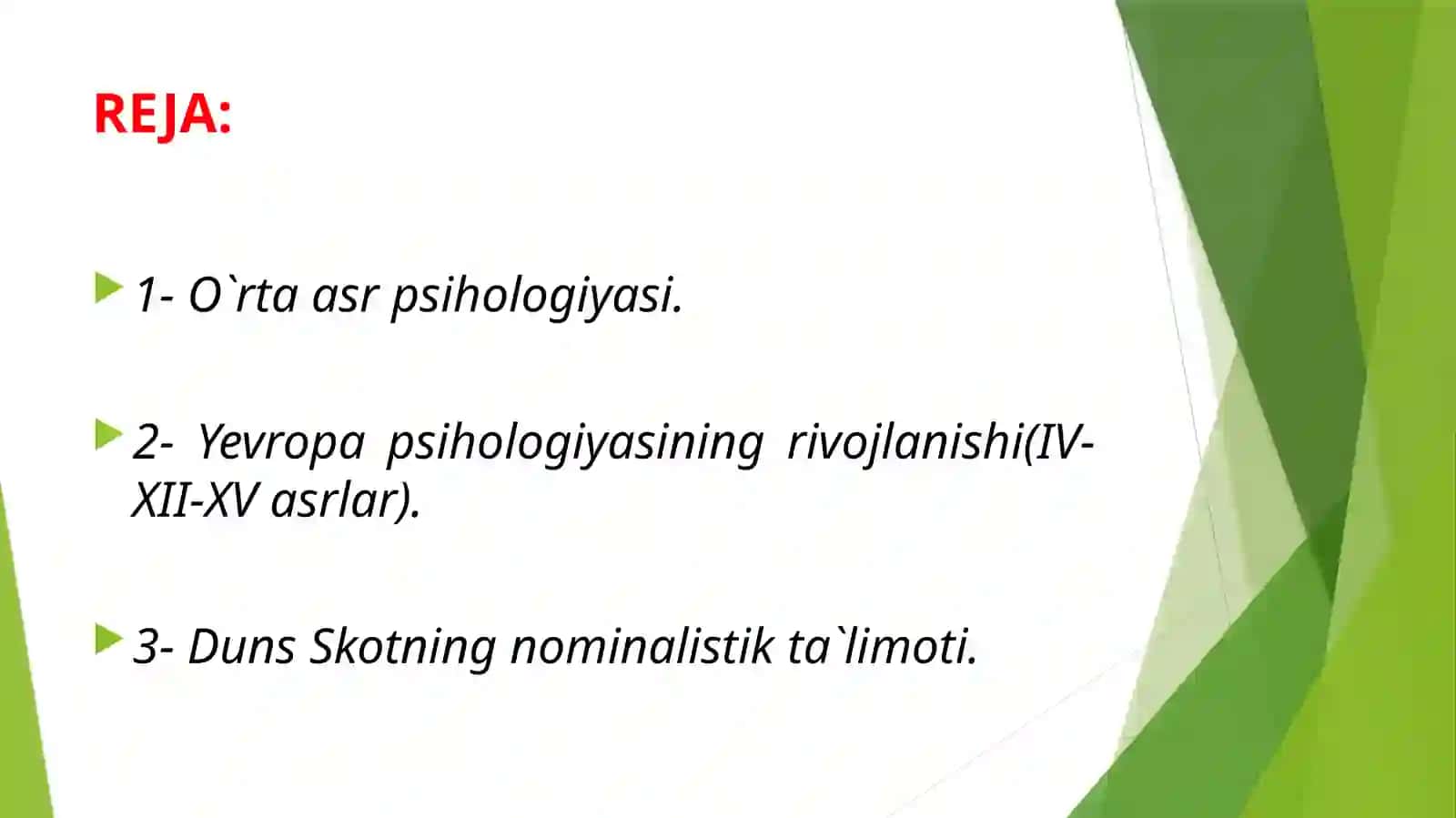 O`rtaasrlar dа psixоlоgiya muАmmоlаri 2