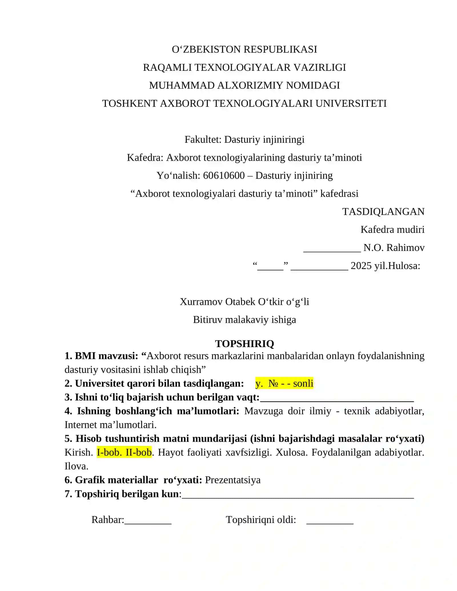 Axborot resurs markazlarini manbalaridan onlayn foydalanishning dasturiy vositasini ishlab chiqish 2