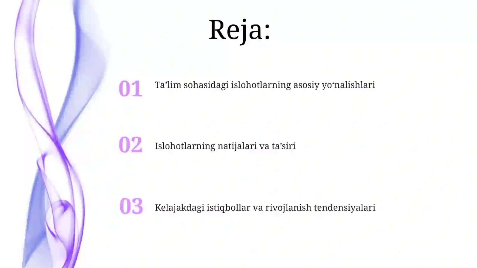 Ta’lim sohasidagi islohotlarning asosiy yo'nalishlari 2