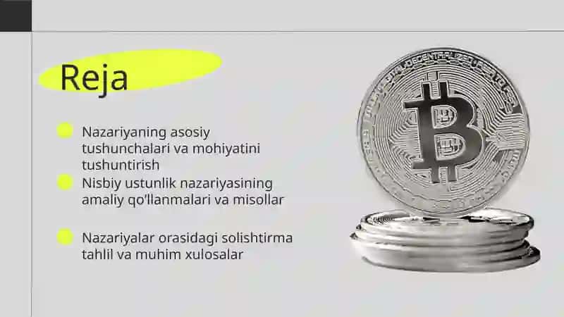 Nisbiy ustunlik nazariyasi 2