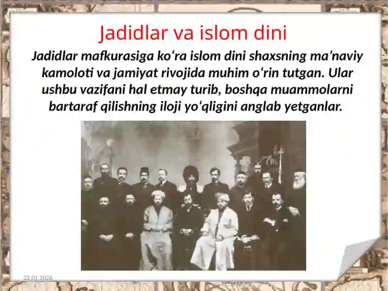 Jadidlik harakatining ijtimoiy siyosiy moxiyati va jadidlar tafakkuri 2