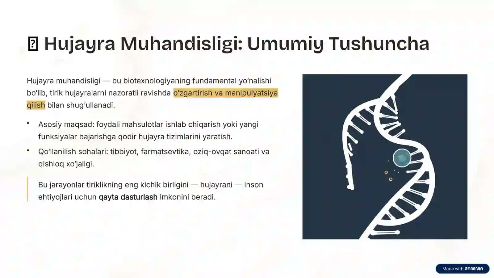 Hujayra Muhandisligida 2