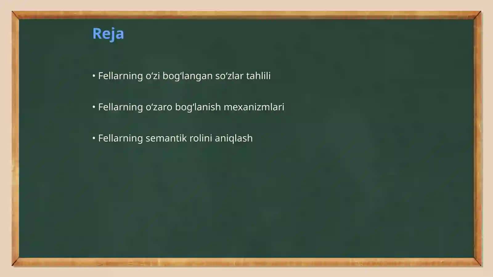 Fellarning o‘zi bog‘langan so‘zlar tahlili 2