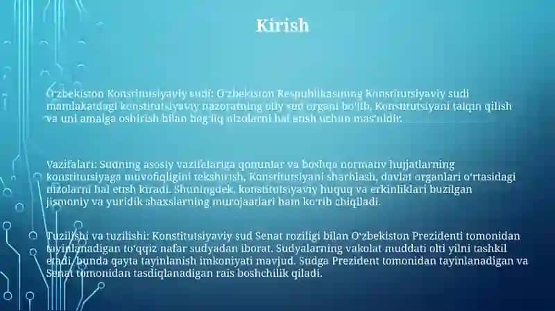 O'Zbekiston Respublikasi Konstitutsiyaviy Sudi Apparati, Uning Funksiyasi Va Shakllanish Tartibi 2
