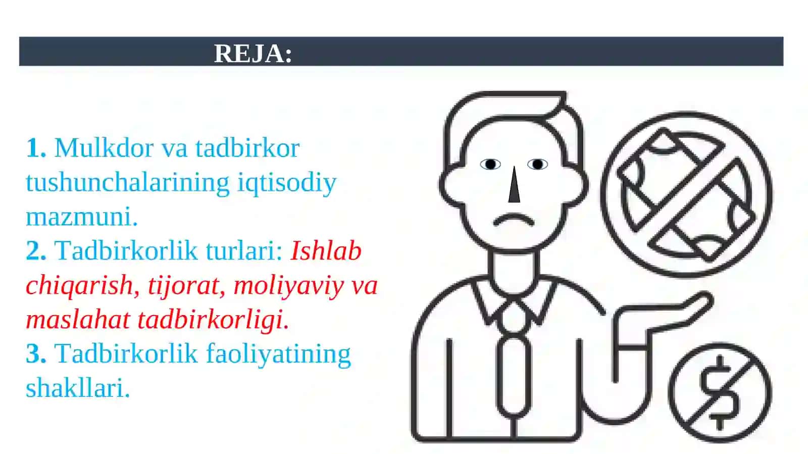 Mulkan va tadbirkorlikni shakllanishining iqtisodiy yo`llari 2