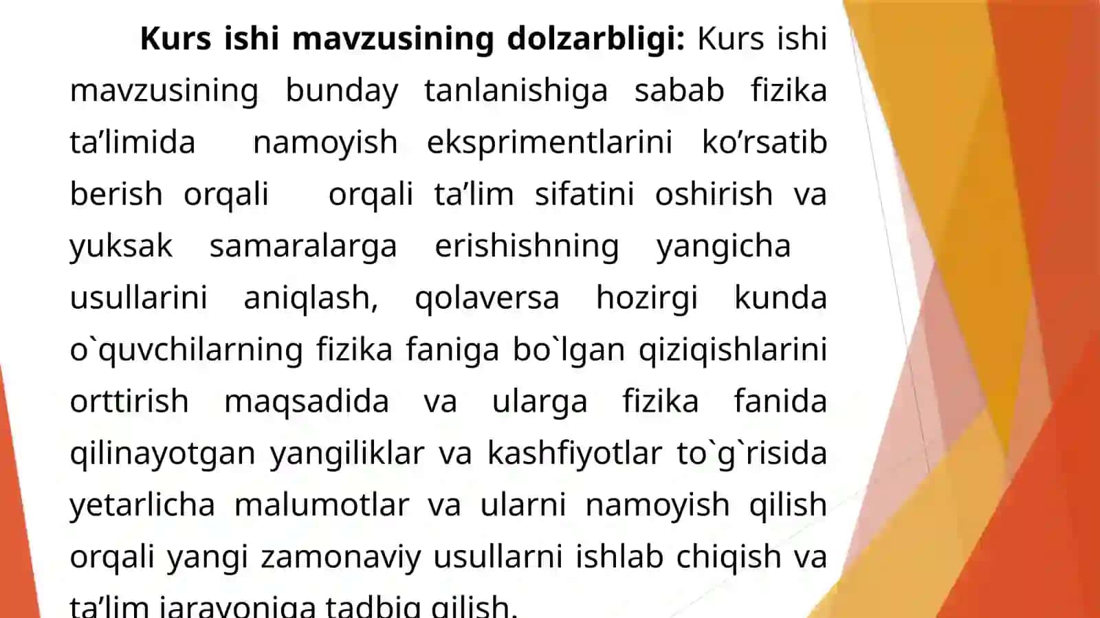 Fizikadan namoyish eksperimentlaridan muammoli foydalanishning turlicha usullari 2