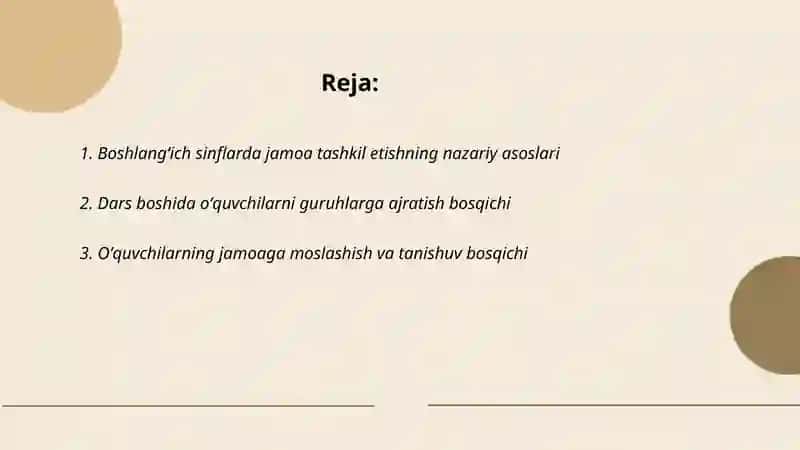 Boshlangʻich sinflarda jamoa tashkil etishning nazariy asoslari 2
