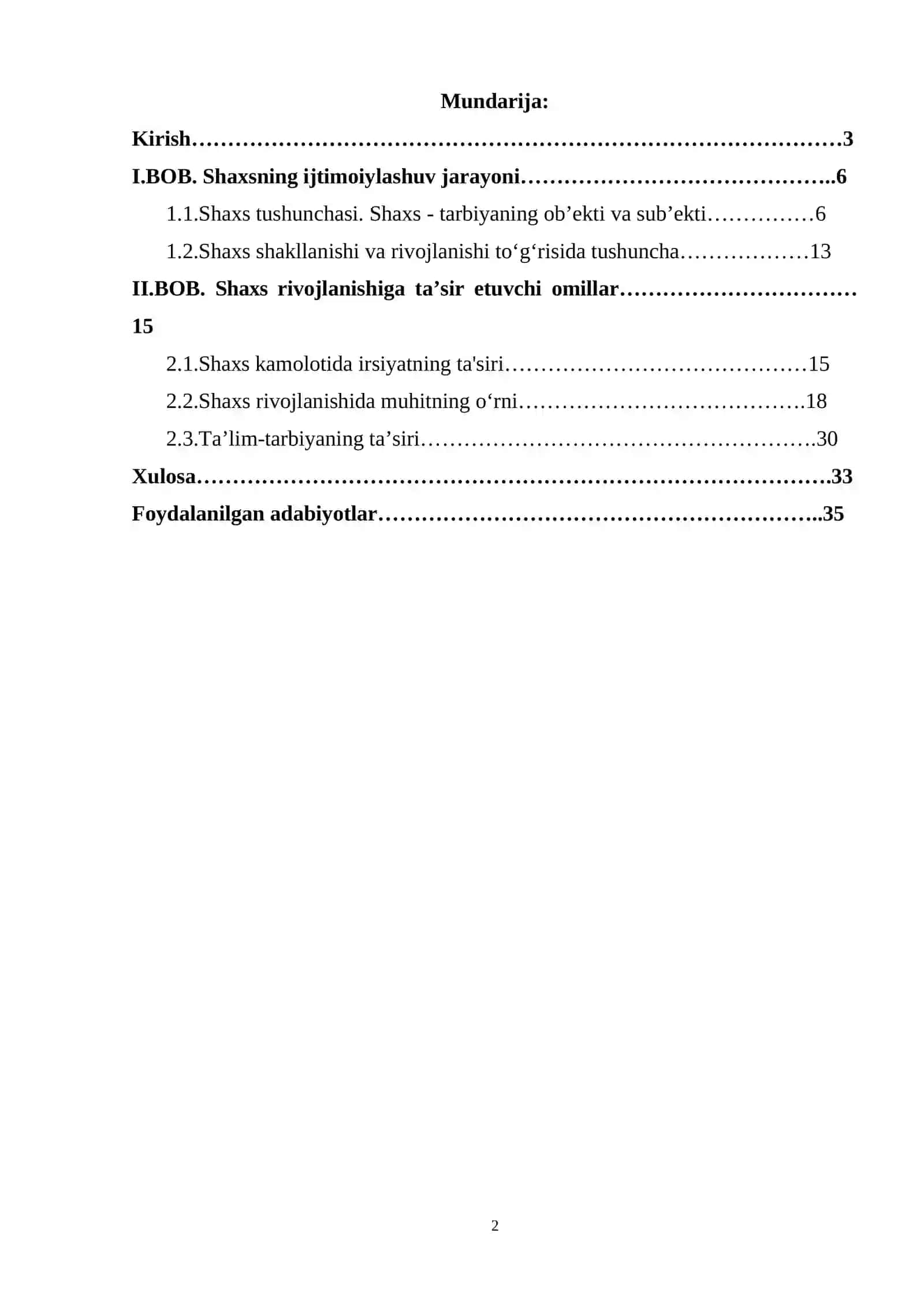 Shaxs ijtimoiylashuviga siyosiy, iqtisodiy, ekologik omillarning ta'siri 2