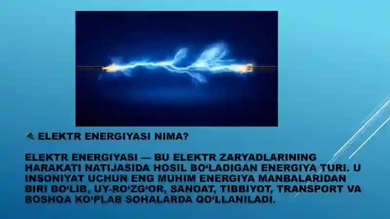 BIOSFERADA – ELEKTR ENERGIYASI 2