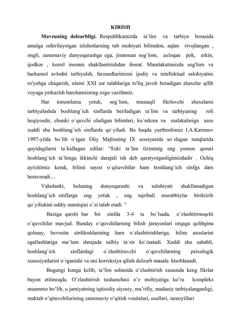 MAKTAB PSIXOLOGINING O’ZLASHTIRA OLMAYOTGAN BOLALAR BILAN FAOLIYATI 2