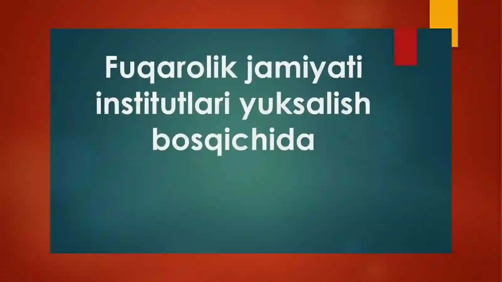 FUQOROLARNING SIYOSIY HUQUQLARI 2