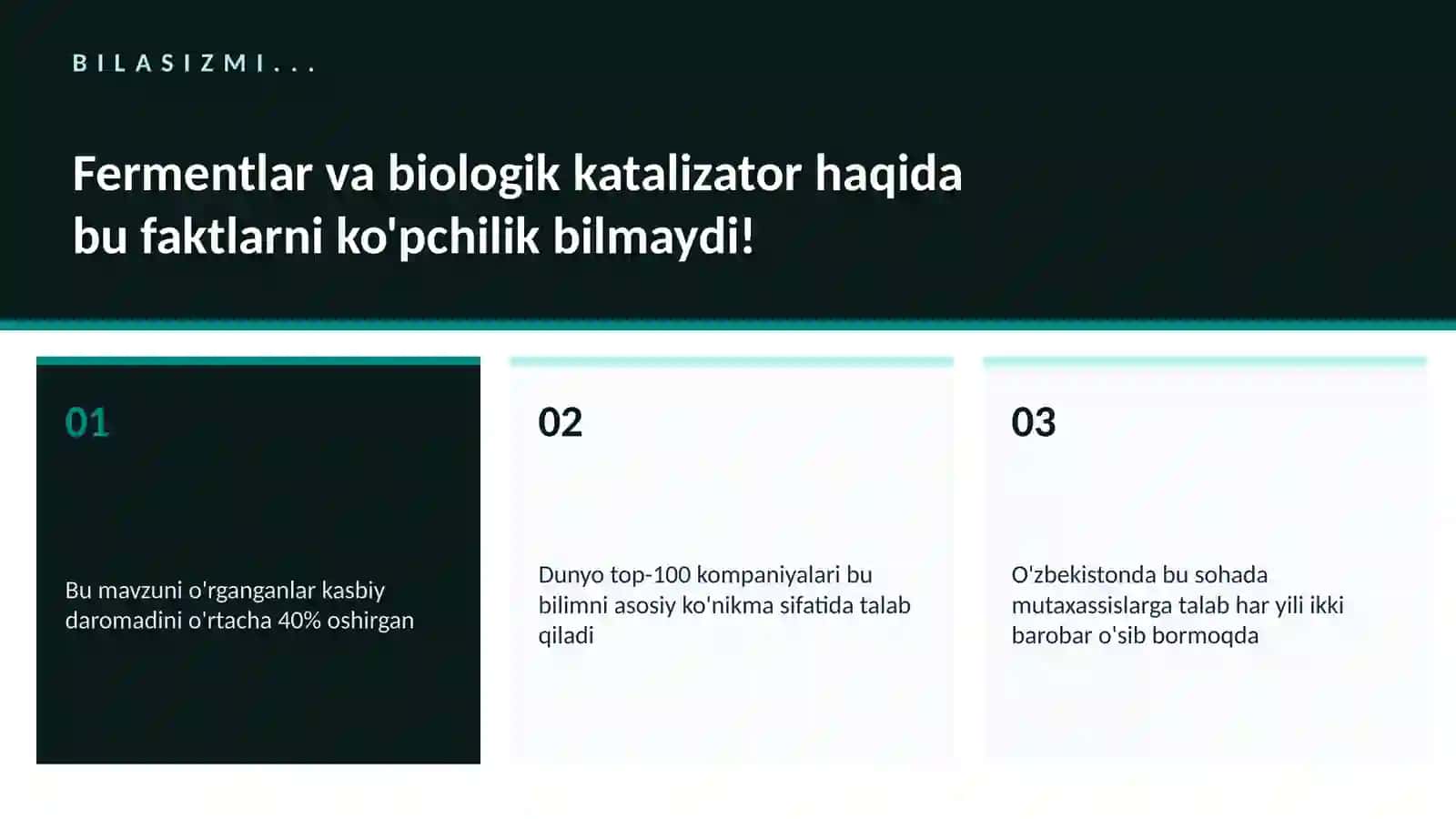 Fermentlar va biologik katalizator 2