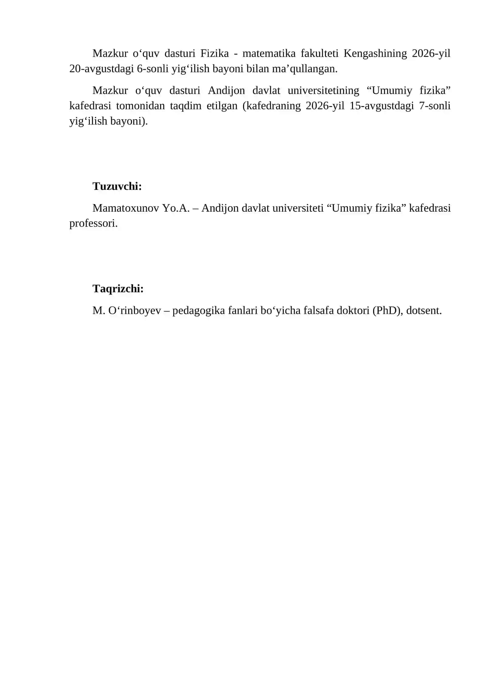 MUTAXASSISLIK FANLARINI O‘QITISH METODIKASI 2