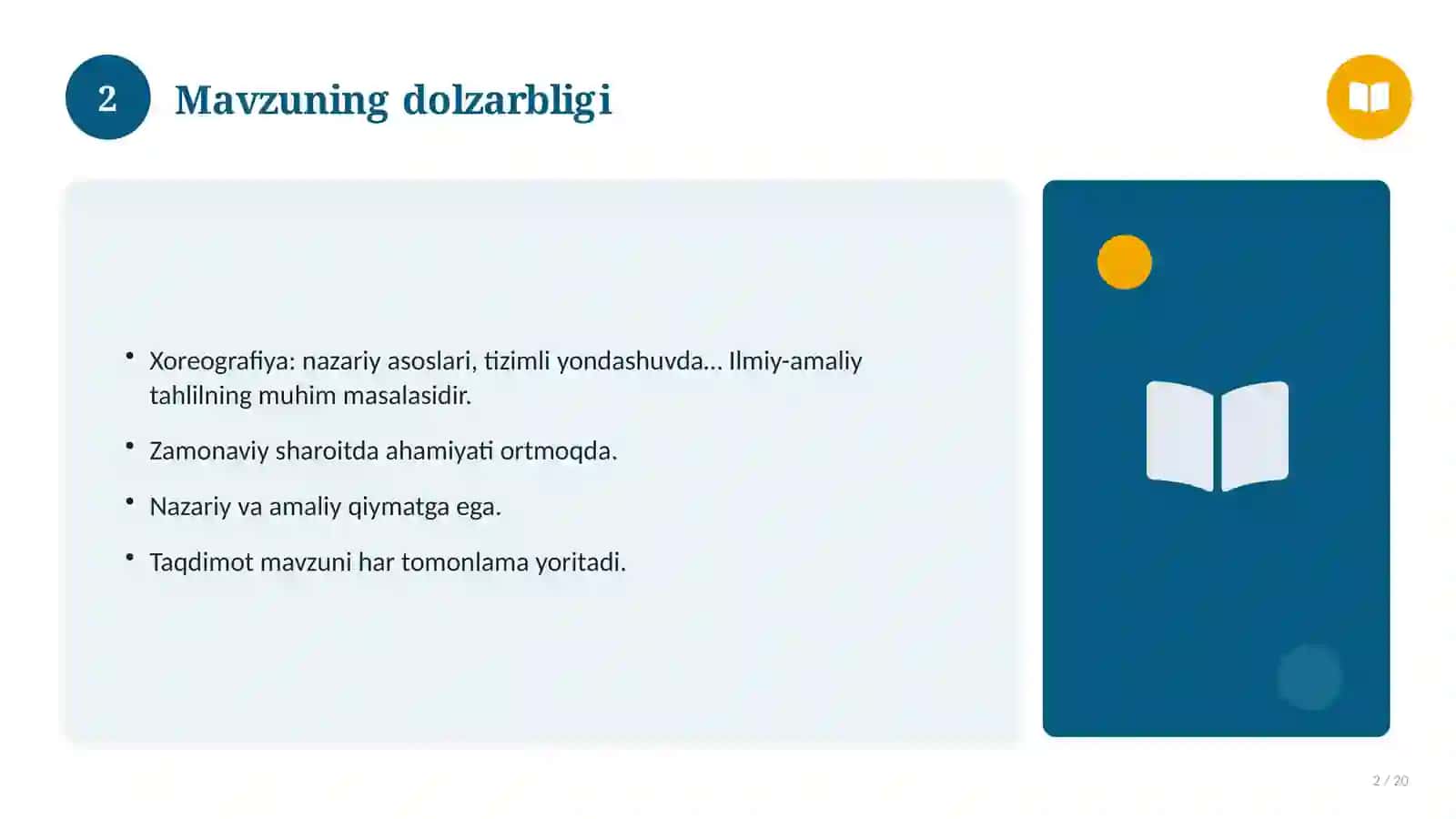 Xoreografiya: nazariy asoslari, tizimli yondashuvda (Ilmiy maqola) 2