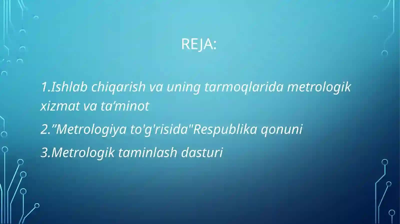 Ishlab chiqarish va uning metrologik xizmati 2
