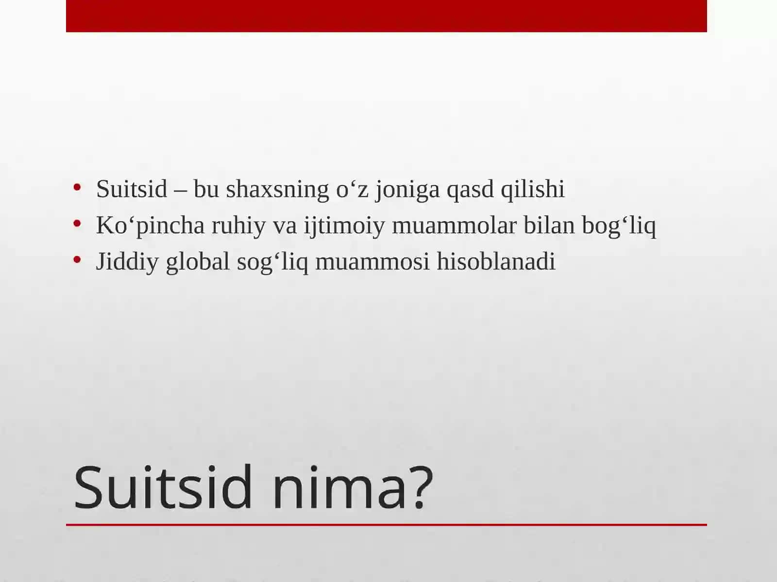 Suitsid haqida 2