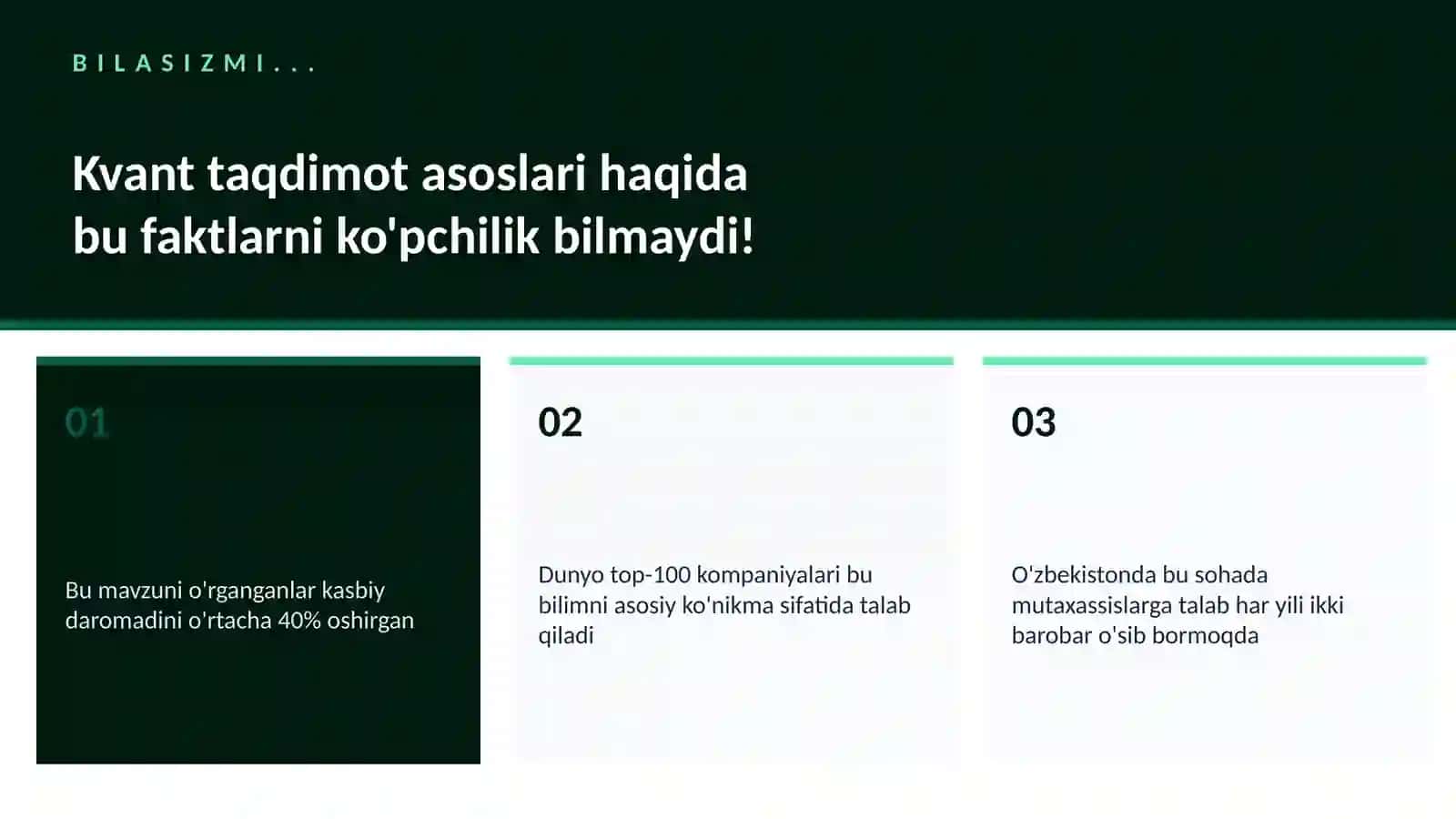 Kvant taqdimot asoslari 2