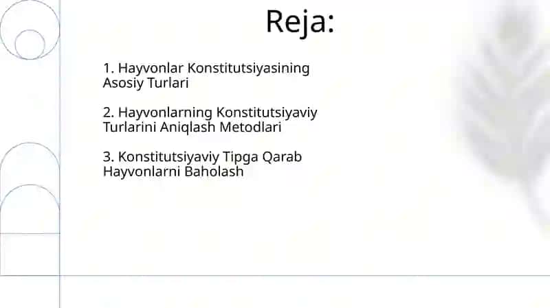 Hayvonlarning konstitutsiya tiplarini aniqlash 2