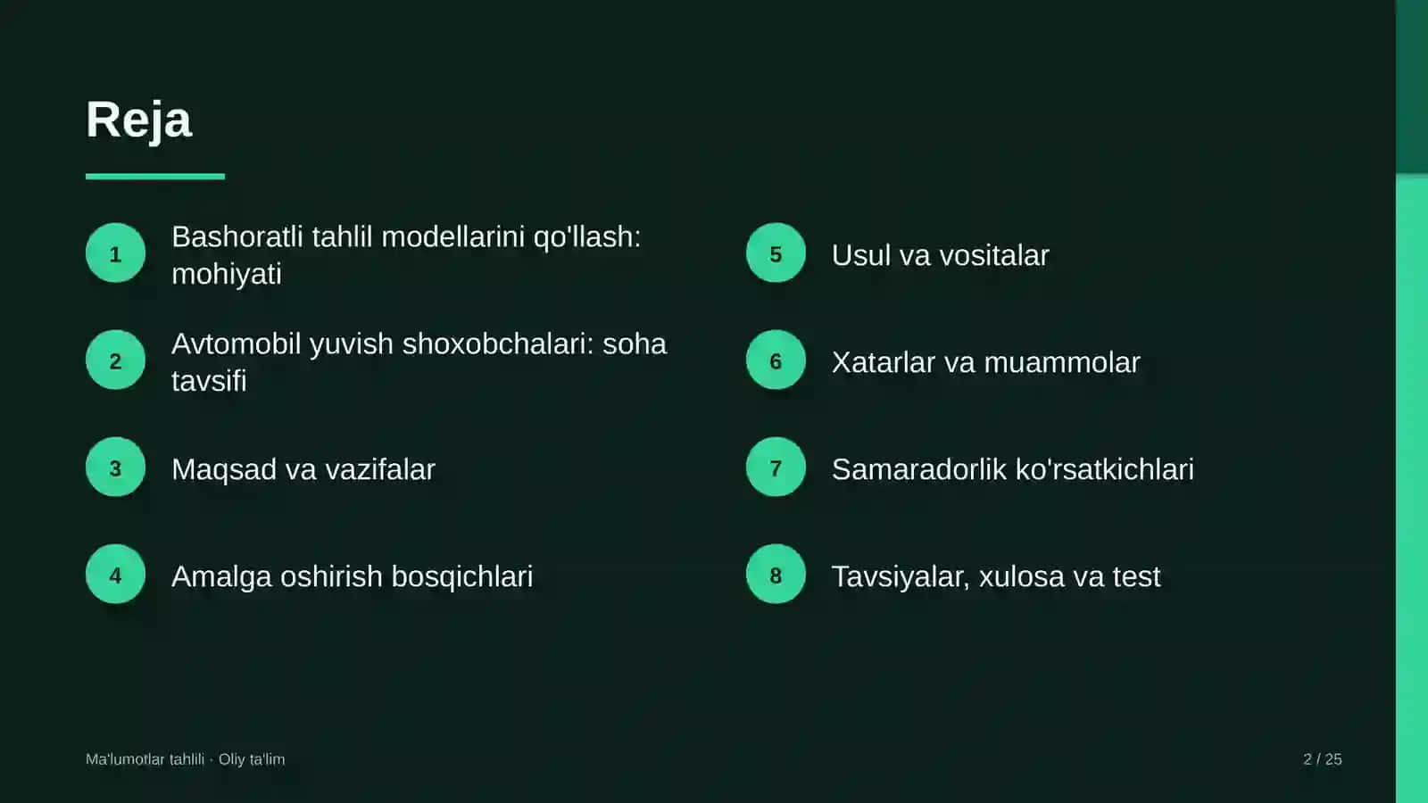 avtomobil yuvish shoxobchalarida bashoratli tahlil modellarini qo'llash 8673 2