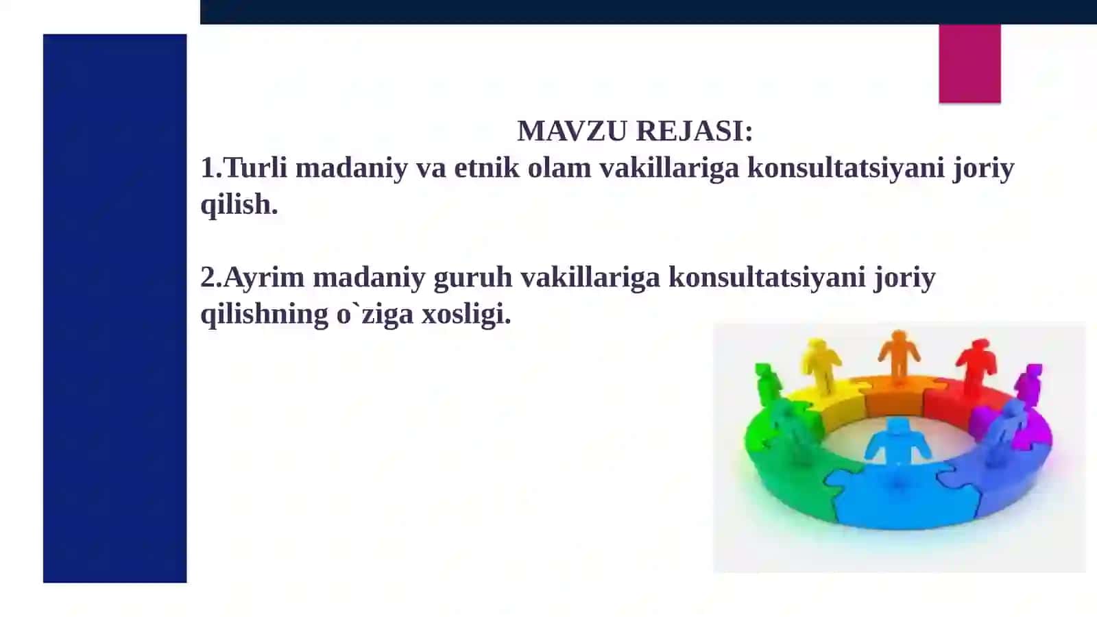 1-mavzu:Konsultatsiyaamaliyotidagiayrimyo`nalishlar 2