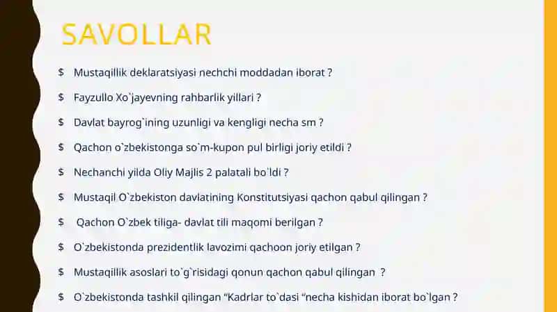 O`zbekistonning eng yangi tarixi 2