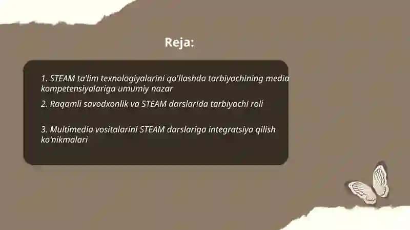STEAM ta'lim texnologiyasini qo'llashda tarbiyachining media kompetensiyalarini rivojlantirish 2