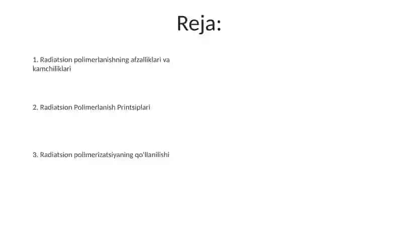 Radiatsion polimerlanish 2