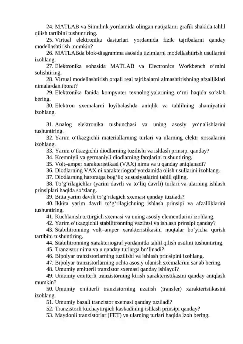 Elektronika va sxemalar 2