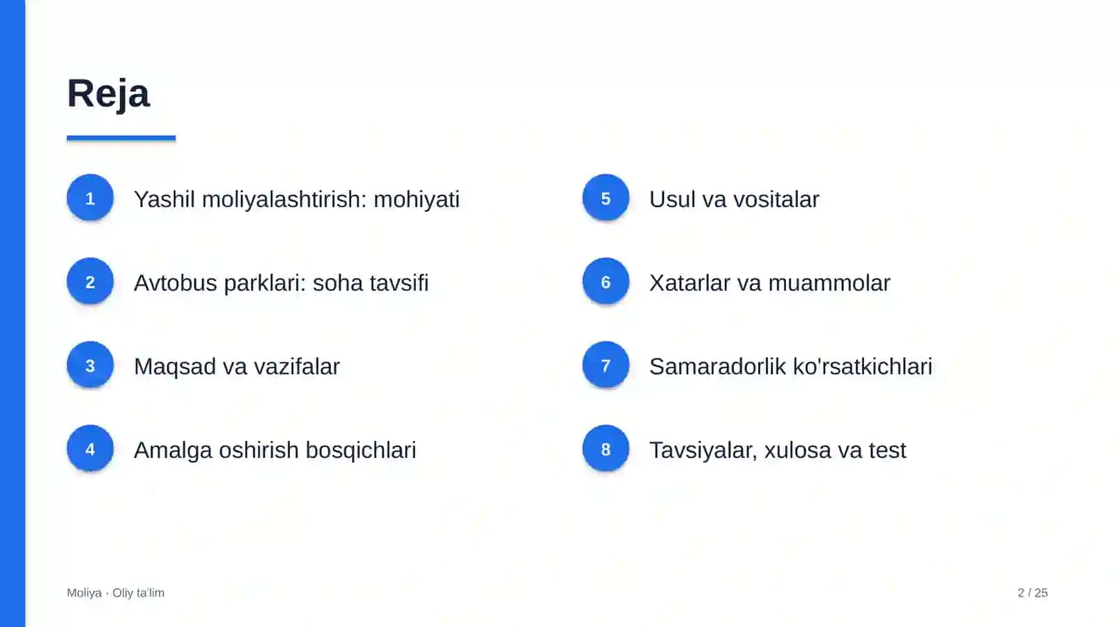 Avtobus parklarida yashil moliyalashtirish 2