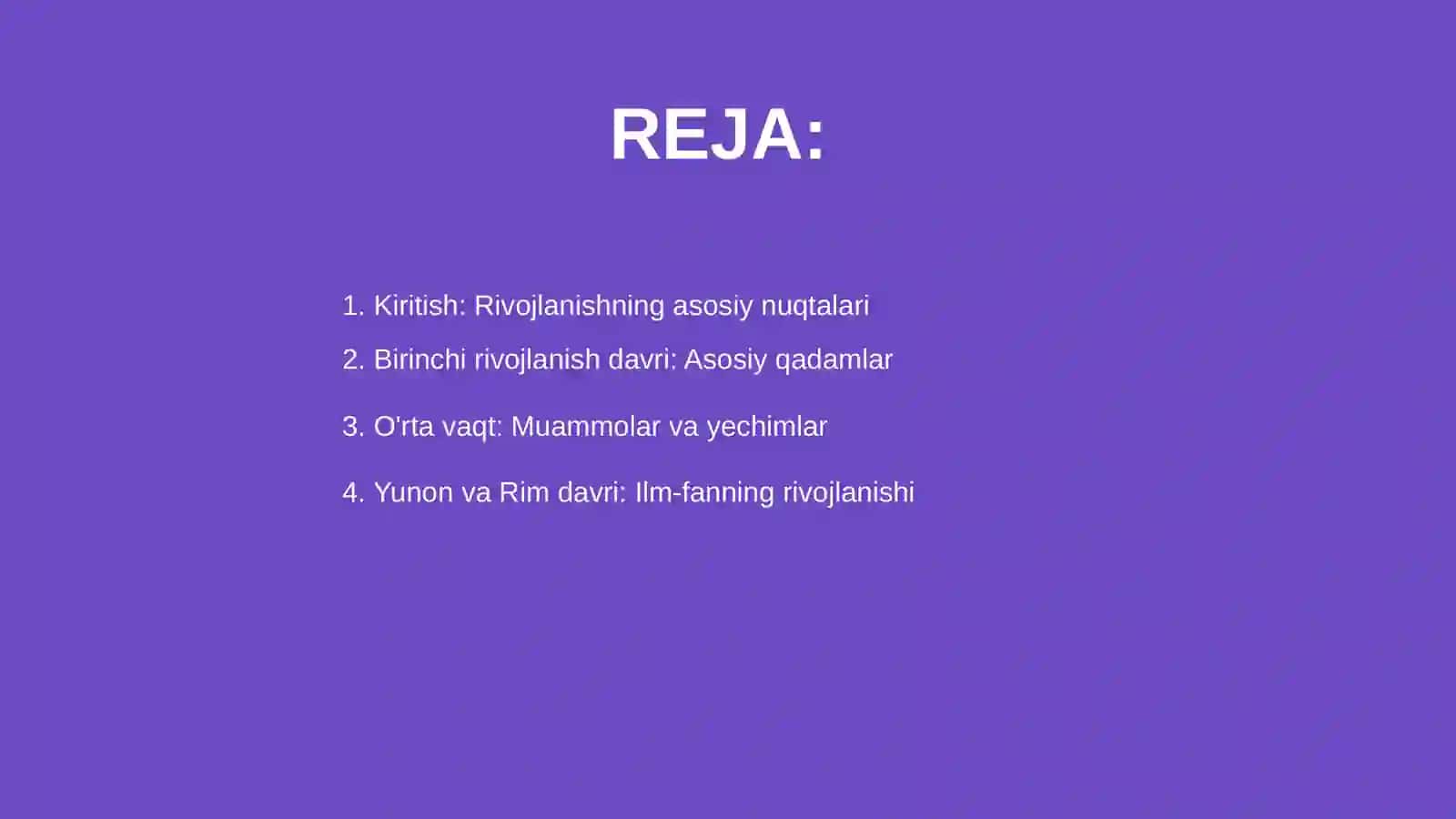 Rivojlanishdagi kritik davrlar 2