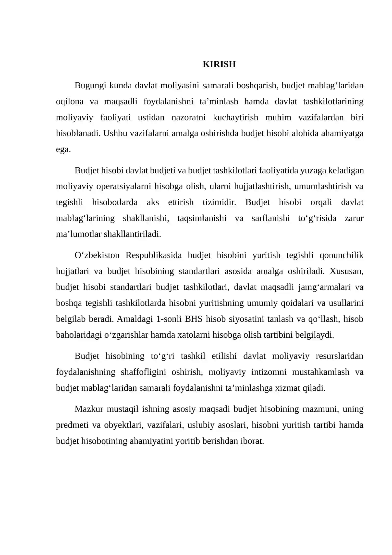 BYUDJET HISOBINING USLUBIYATI 2