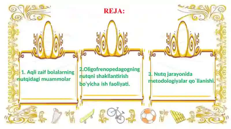 Oligofrenopedagogning bolalar nutqi bilan ishlash faoliyati 2