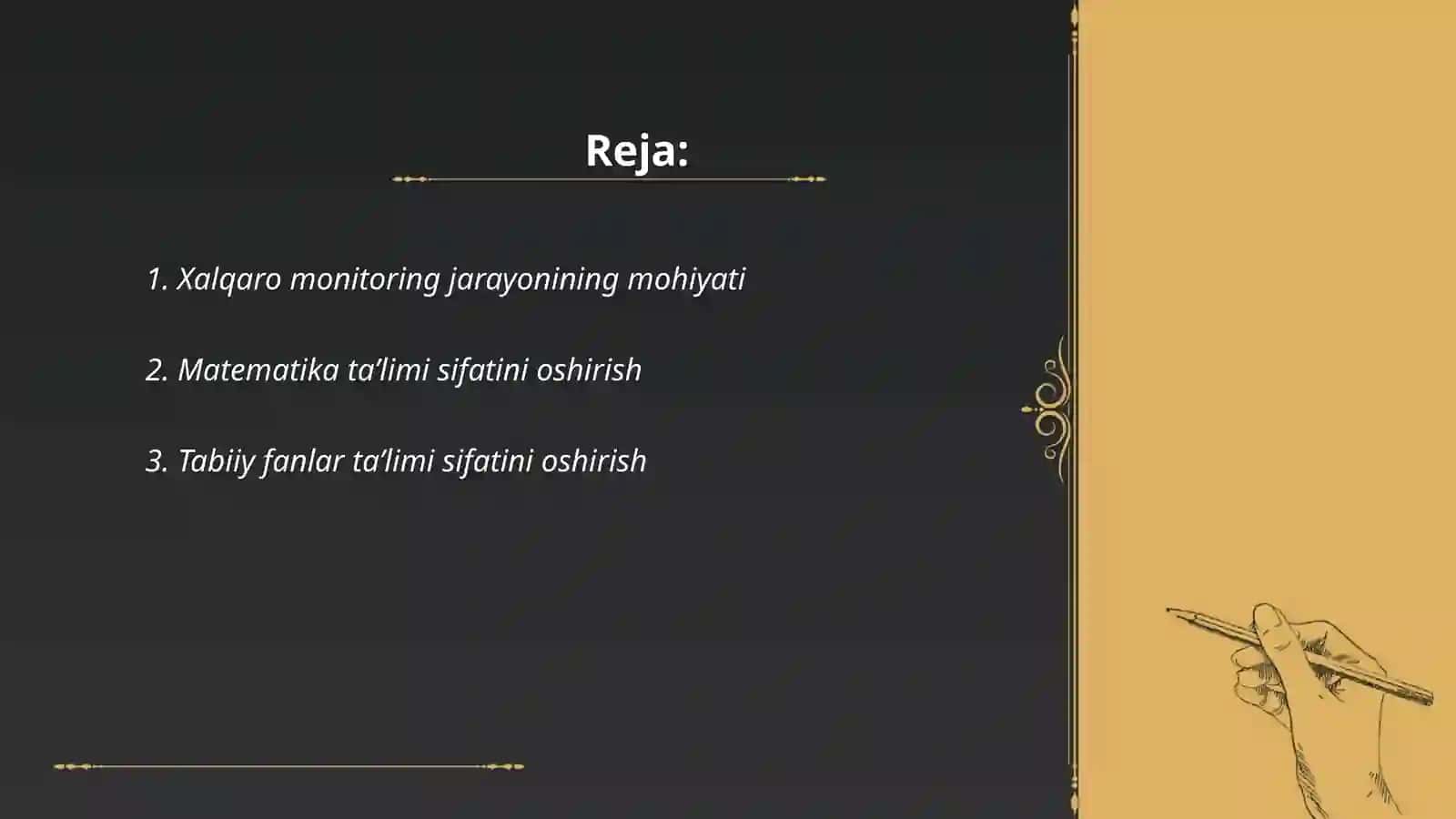Òzbekistonda Matematika va tabiiy fanlarni ta'lim sifatining Xalqaro monitoringiga tayyorgarlik ishlarining tahlili 2