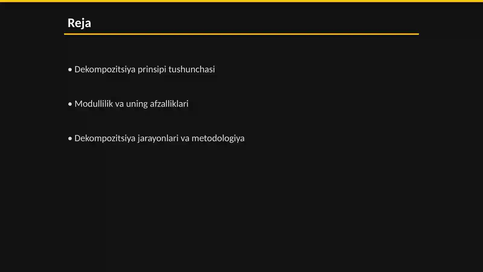 Dekompozitsiya prinsipi (modullilik) 2
