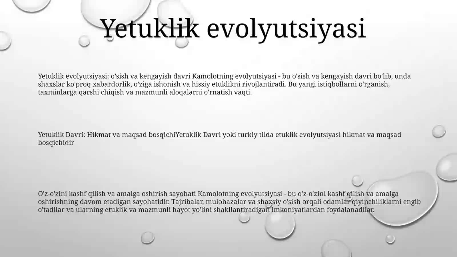 Yetuklik Davri 2
