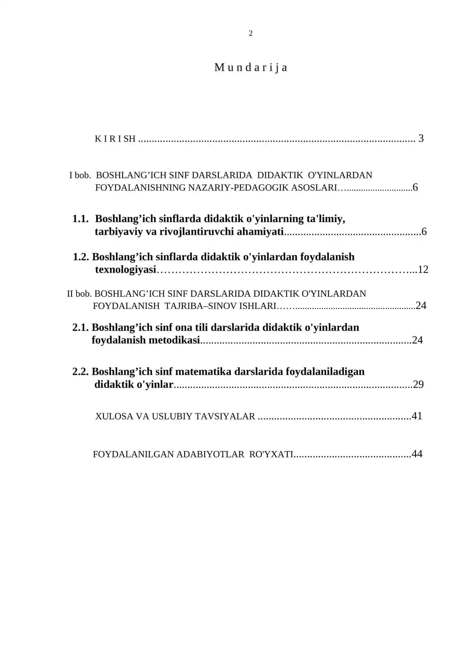 BOSHLANG’ICH SINF DARSLARIDA DIDAKTIK O'YINLARDAN FOYDALANISH 2