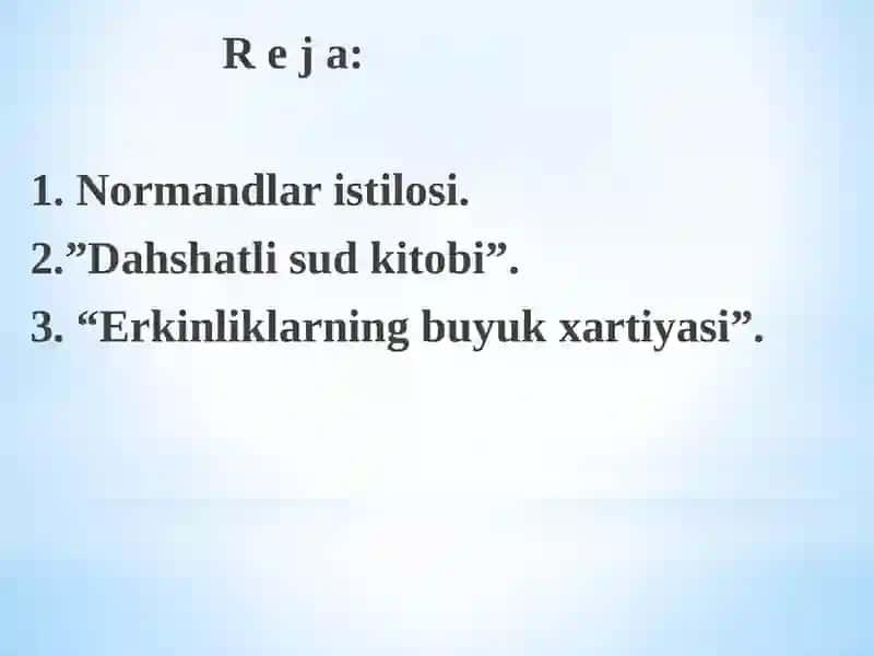 XI – XV asrlarda Angliya 2