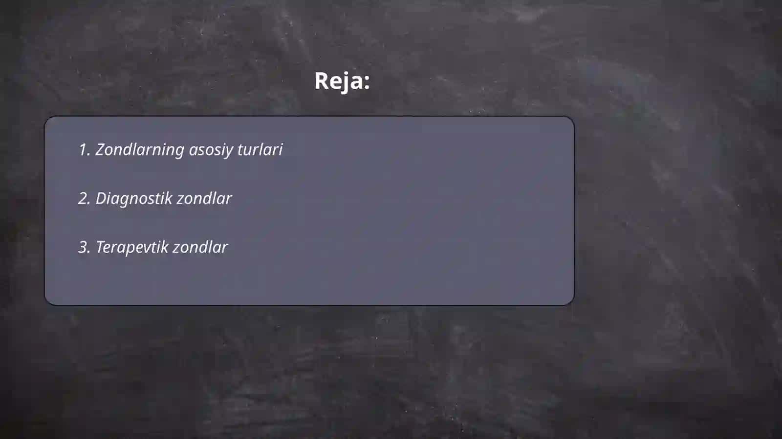 Zondlarining turlari va ularning o’rnini bosuvchi vositalar 2